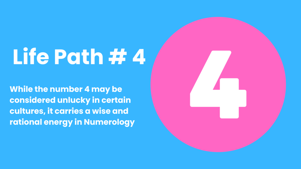 Number 4, Life Path 4, Numerology